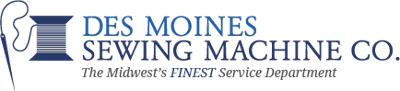 des moines sewing machine co logo