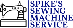 spikes sewing machine service logo
